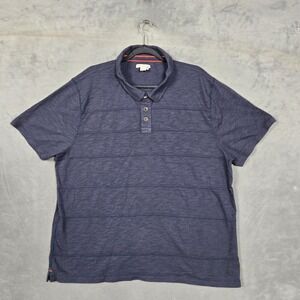 Carbon 2 Cobalt Polo Shirt Mens‎ XL Blue Short Sleeve Cotton